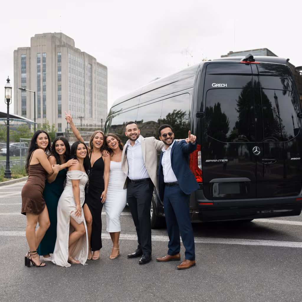 Bachelor and bachelorette party bus