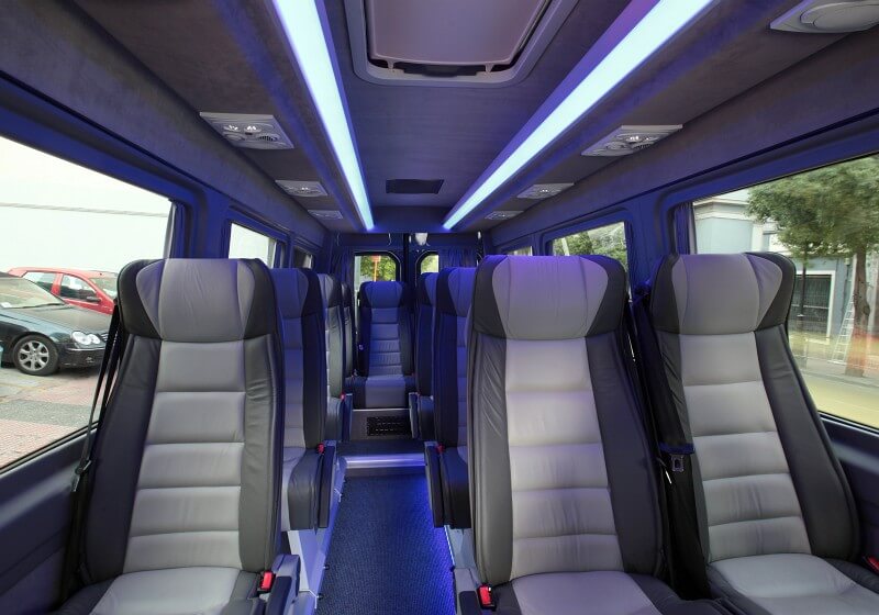 East Orange 18 Passenger Van/Minibus Interior