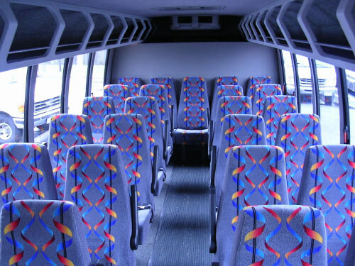 East Orange 24 Passenger Mini Bus Interior