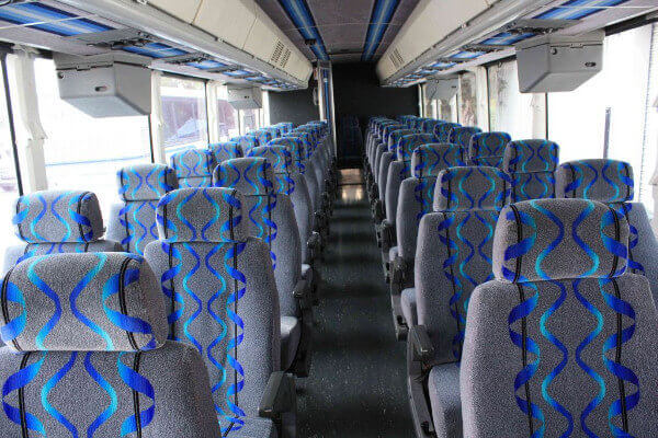 Cherry Hill 40 Passenger Coach Bus Interior