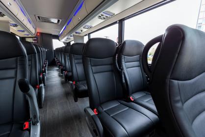 East Orange 45 Passenger Mini Coach Interior