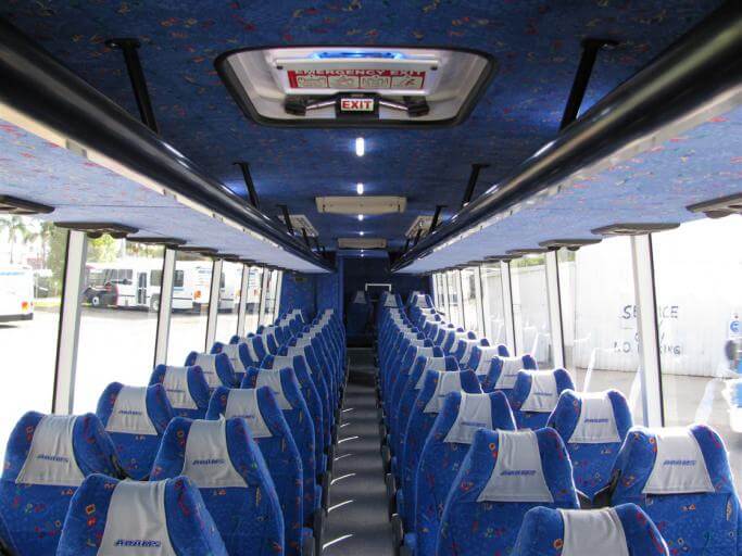Bayonne 56 Passenger Charter Bus Interior