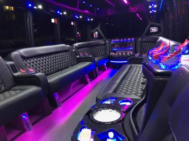 Passaic 15 Passenger Party Bus Interior