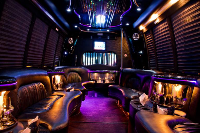 Toms River 22 Passenger Party Bus Interior