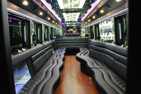 Passaic 25 Passenger Limo bus Interior