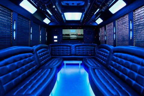 Passaic 36 Passenger Party Bus Interior