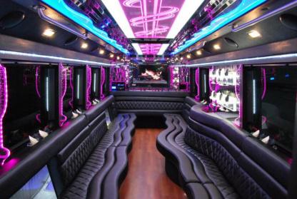 Passaic 50 Passenger Party Bus Interior